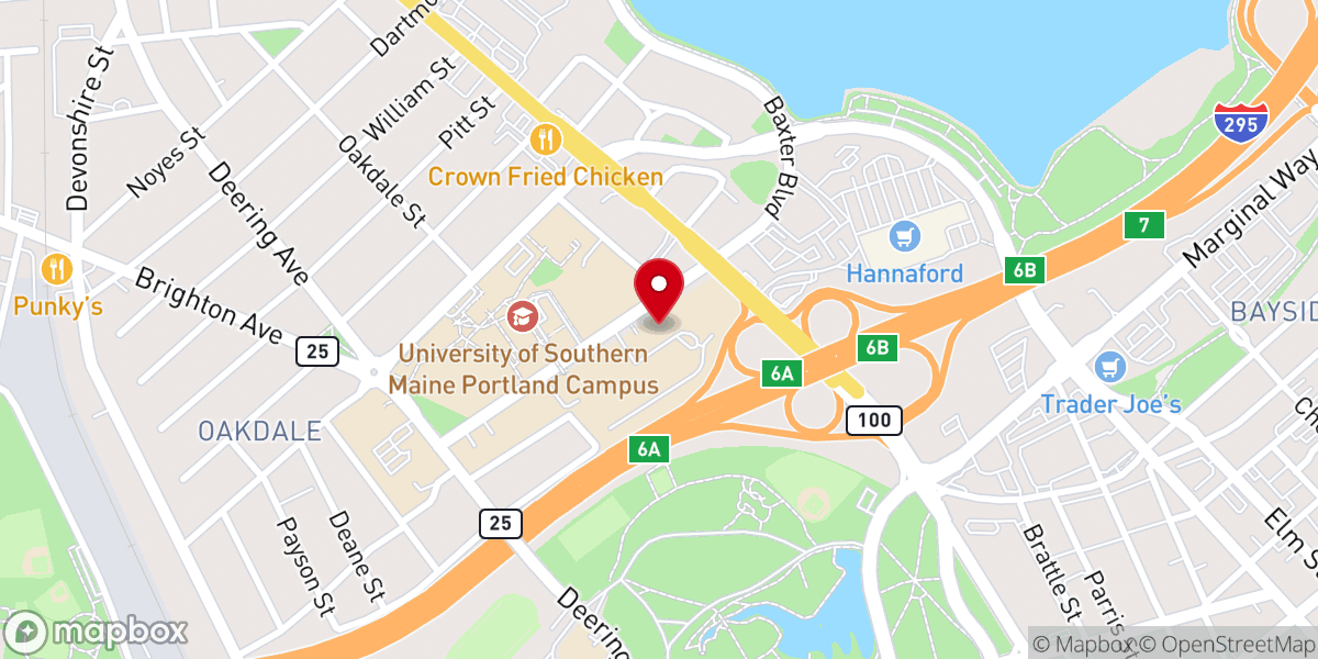 Map showing location of Brunswick Church of Christ