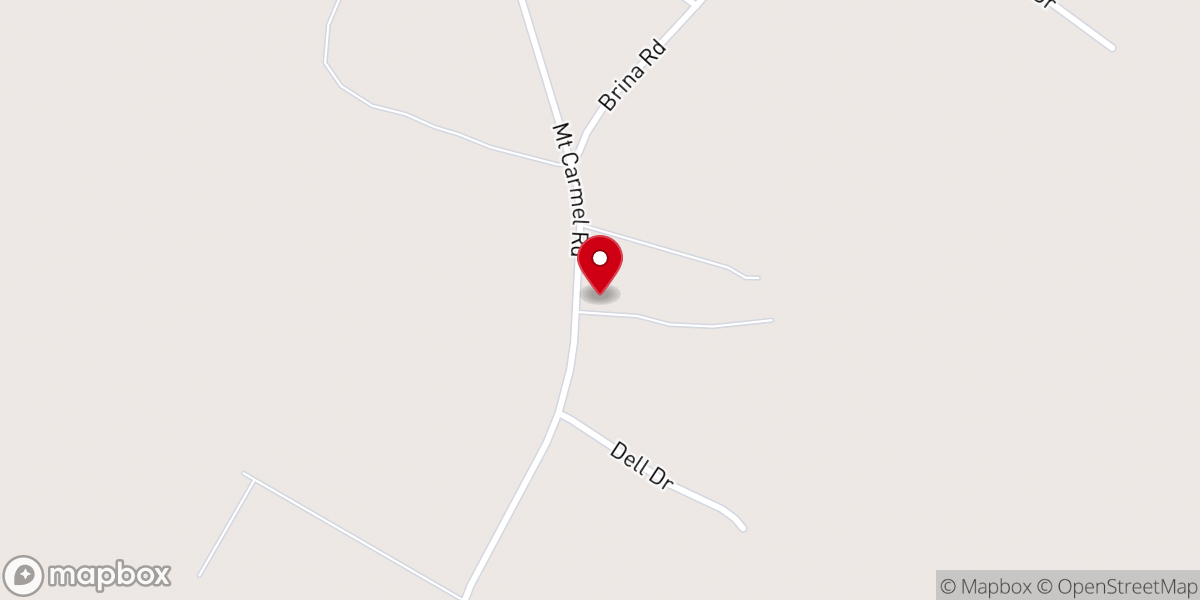 Map showing location of Midway United Methodist Church