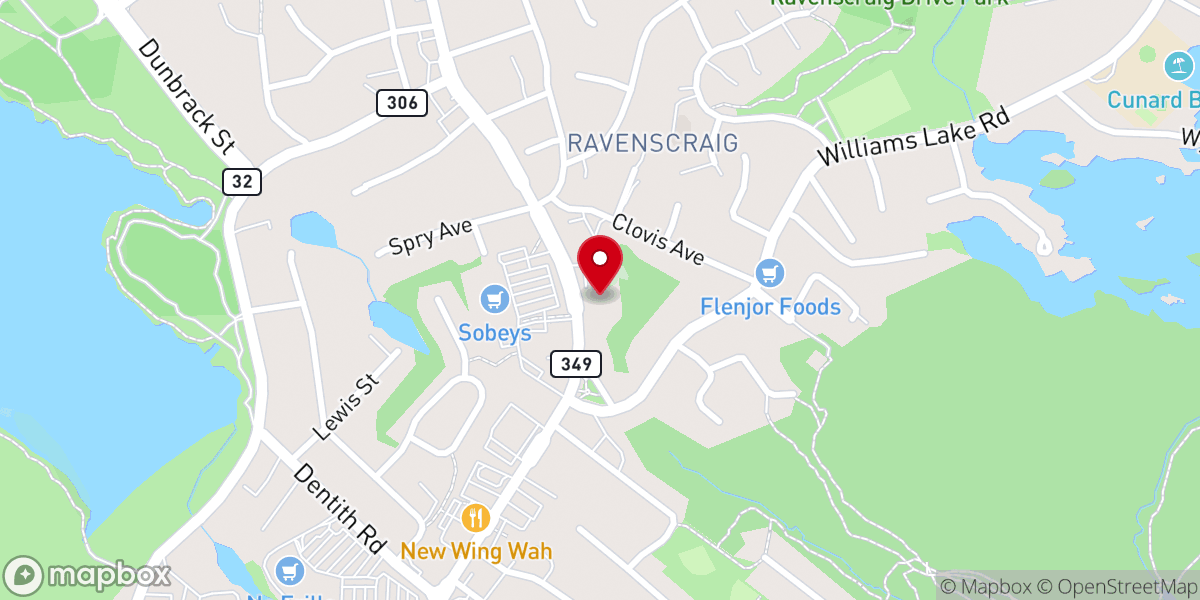 Map showing location of City Church