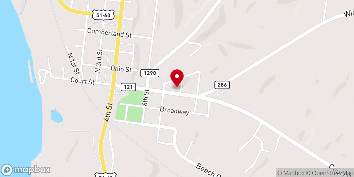 Map showing location of Anchor of Hope Church