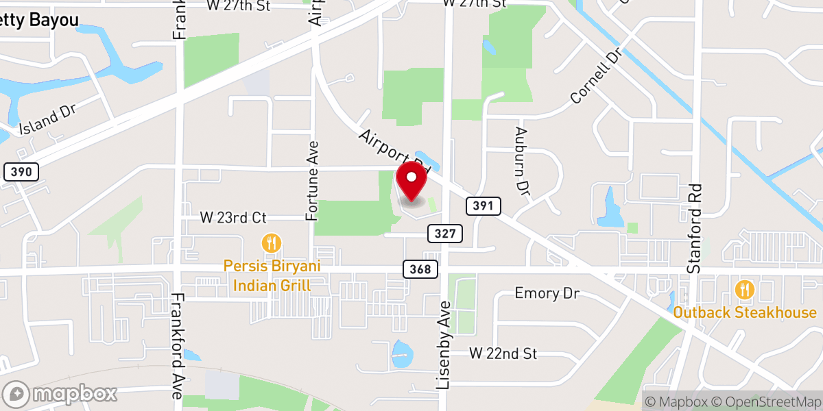 Map showing location of Grace Presbyterian Church