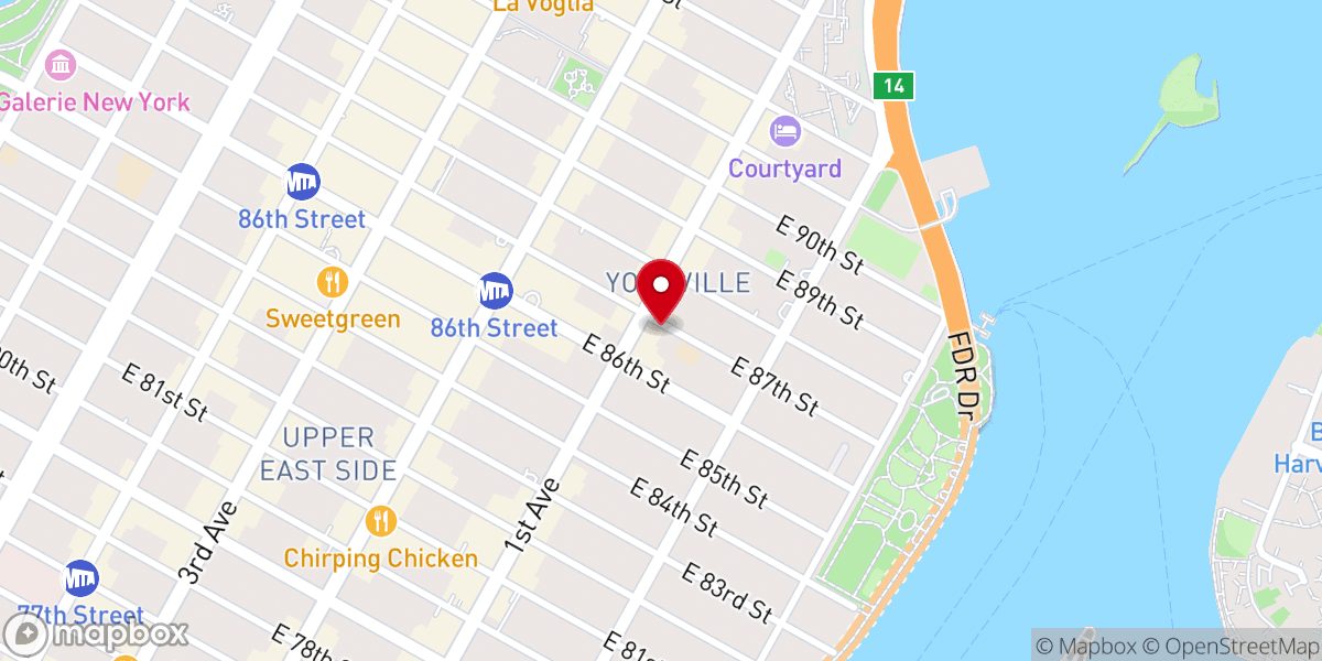 Map showing location of Saint Joseph's Church