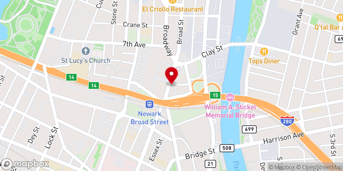 Map showing location of Faith Love Christian Church