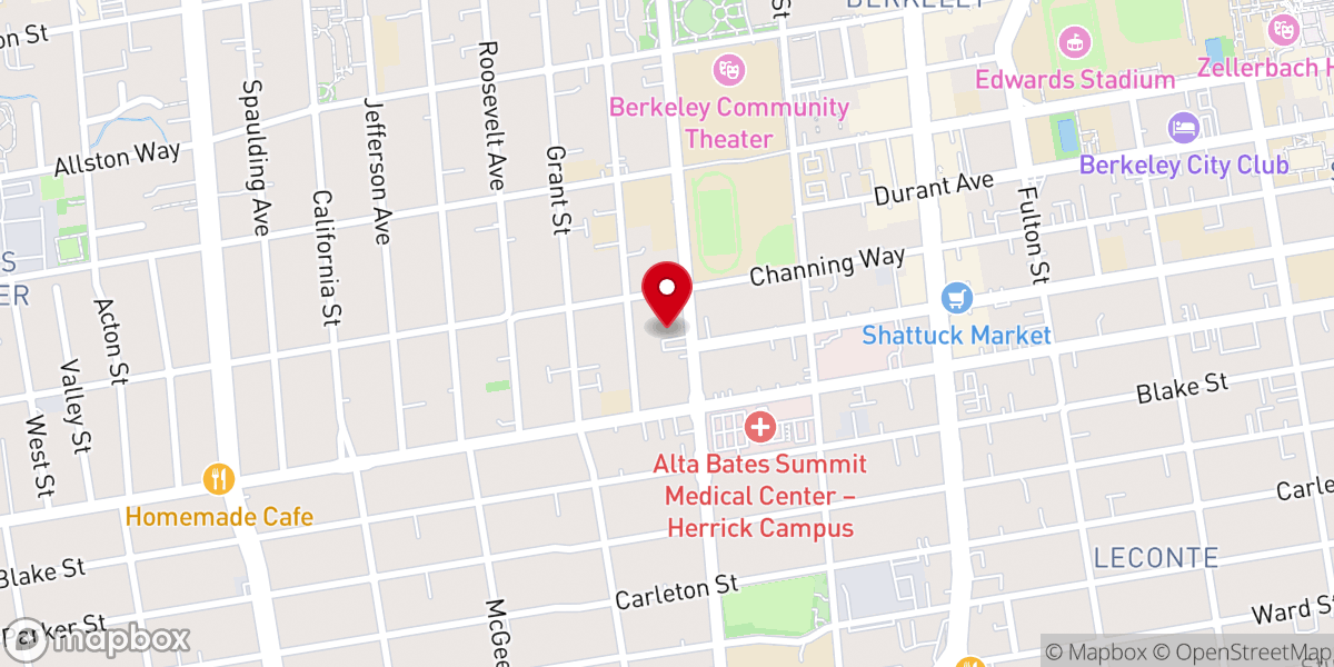 Map showing location of The Bridge Church