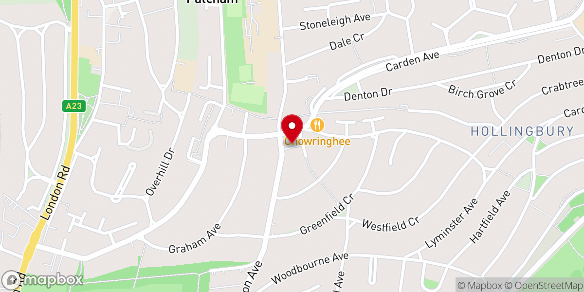 Map showing location of Saint Thomas More's Catholic Church