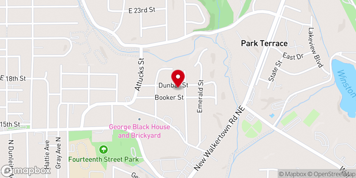 Map showing location of Dreamland Park Baptist Church