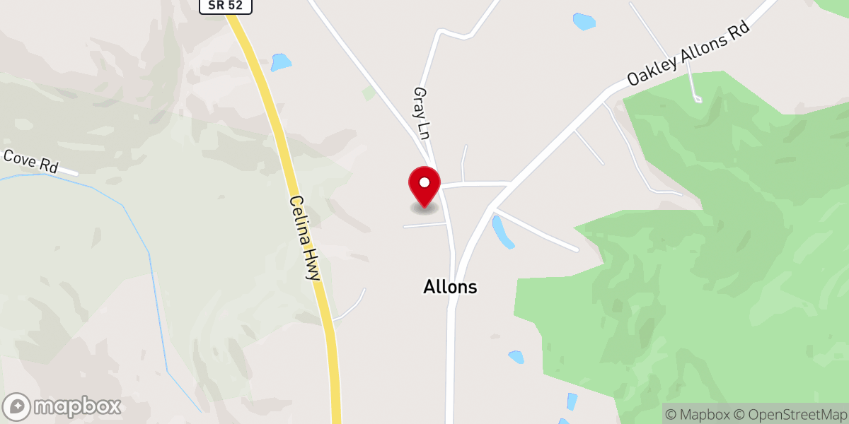 Map showing location of Living Hope Church