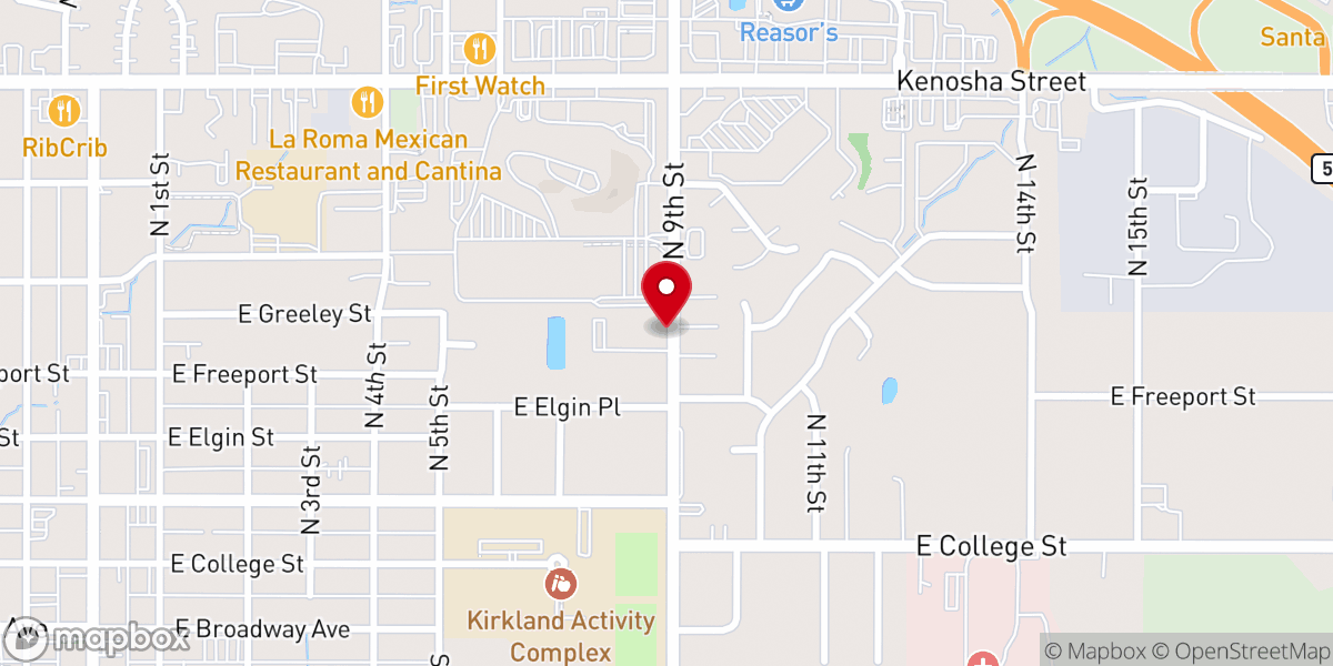 Map showing location of Saint Andrews Episcopal Church
