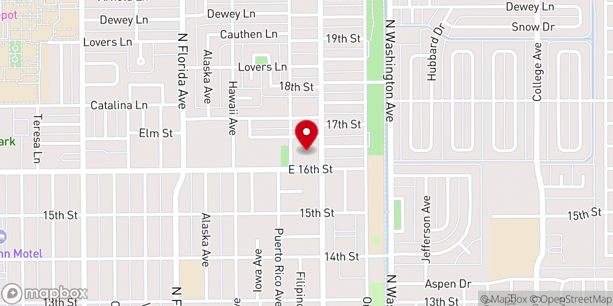 Map showing location of Grace Methodist Church