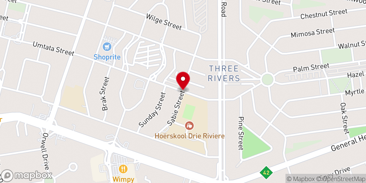 Map showing location of GES (RST) Three Rivers