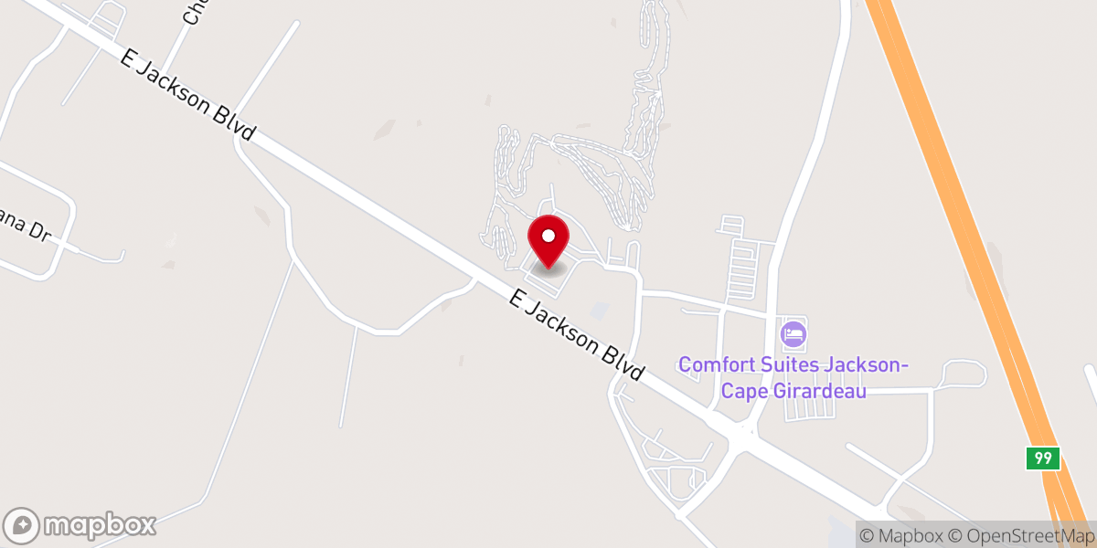 Map showing location of Crossroads Church