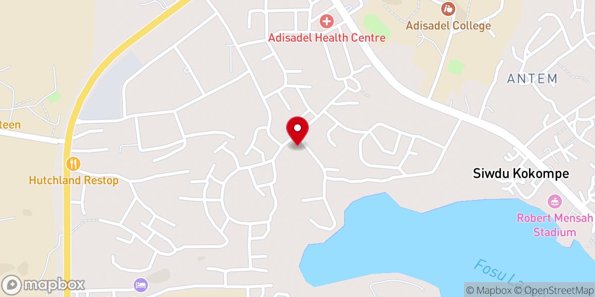 Map showing location of Living Word Baptist Church