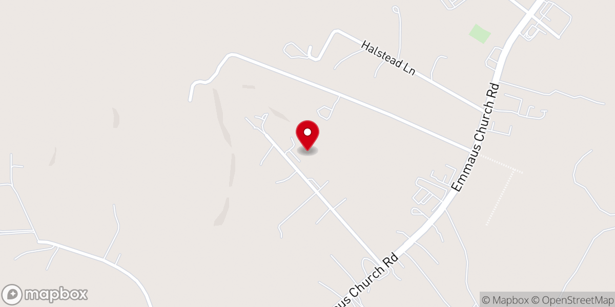Map showing location of New Hope Church