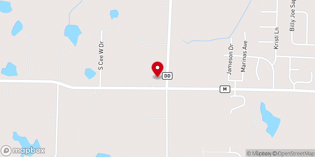Map showing location of Ashland Christian Church