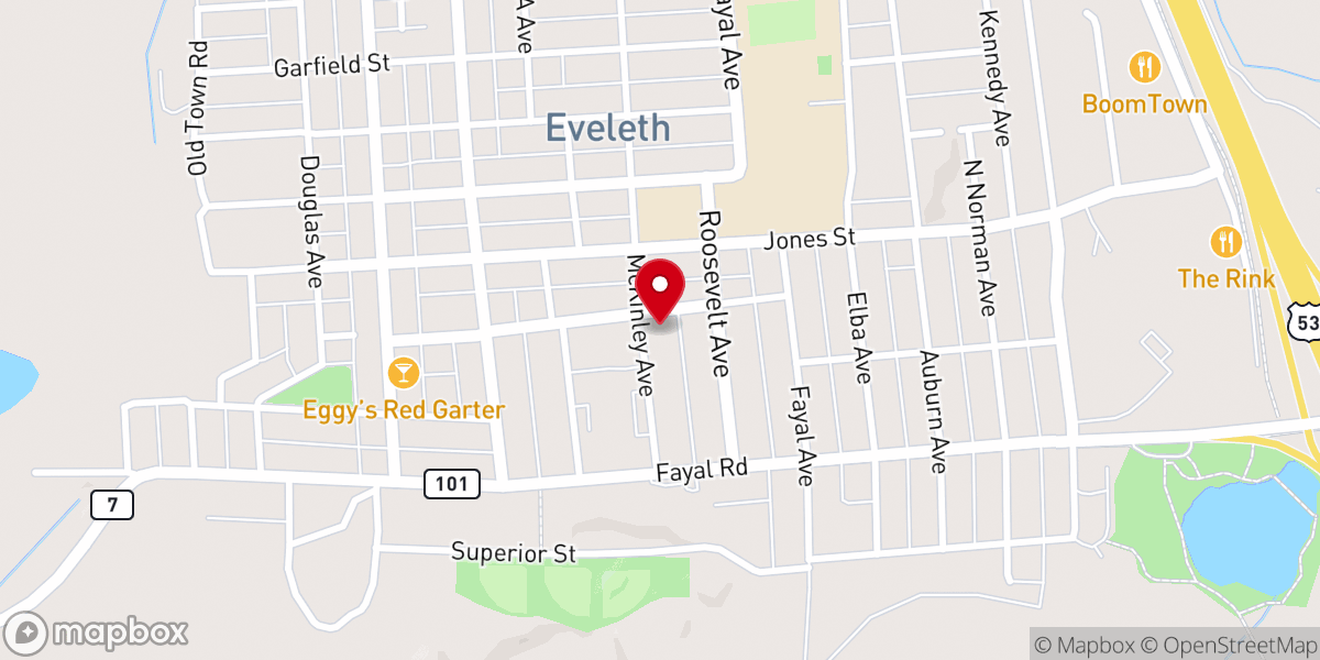 Map showing location of Saint Johns Episcopal Church