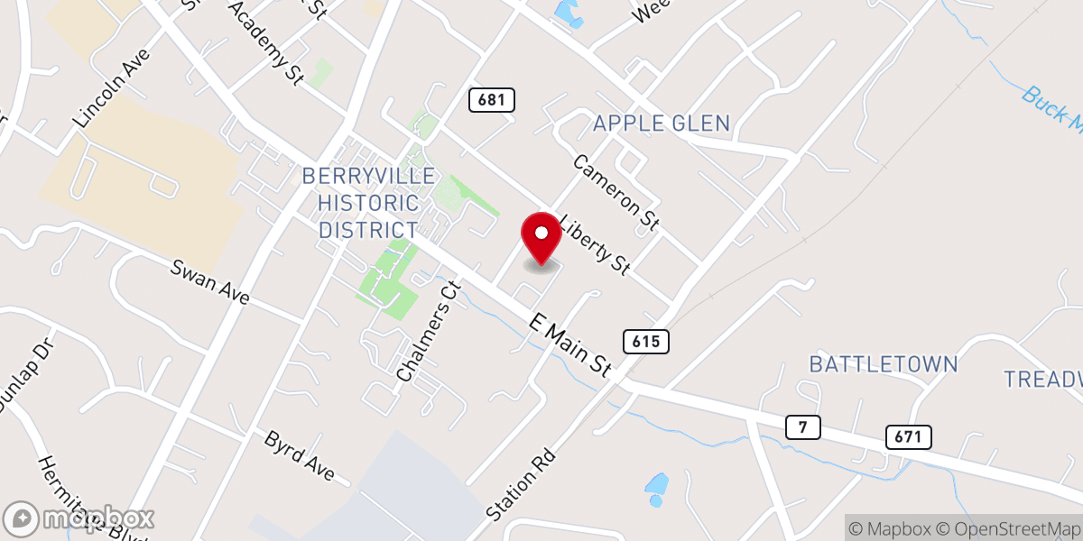 Map showing location of Duncan Memorial United Methodist