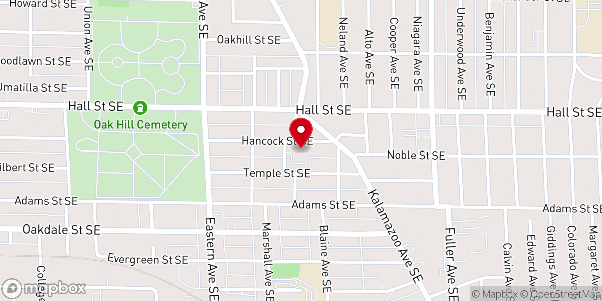 Map showing location of Oakdale Park Church