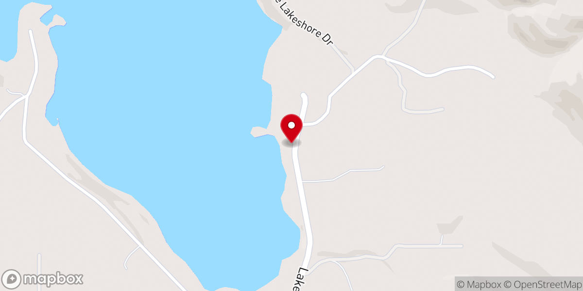 Map showing location of Lake Blaine Baptist Bible Camp