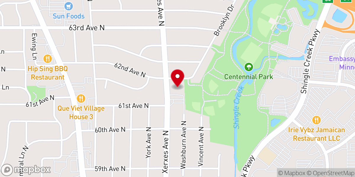 Map showing location of Jehovah Jireh Church of God in Christ