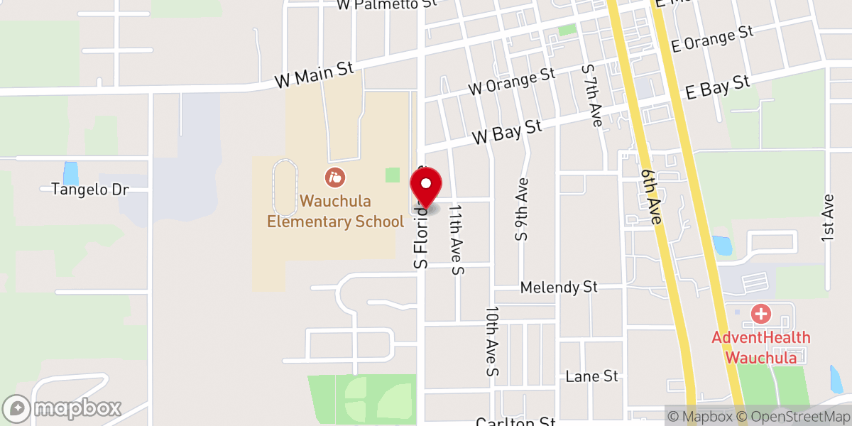 Map showing location of Bethel Missionary Church