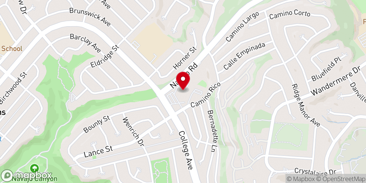 Map showing location of St. Therese Parish