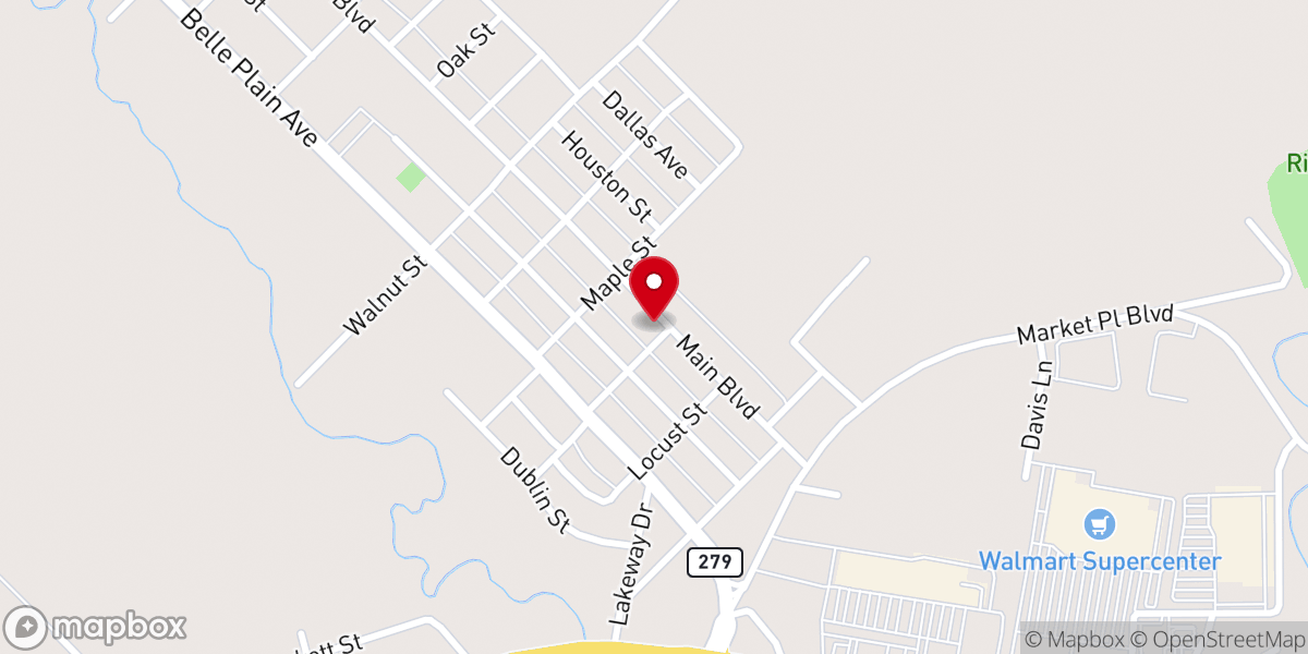 Map showing location of Christ Chapel Church