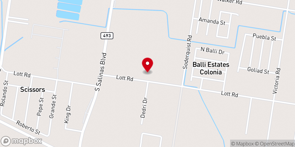Map showing location of Iglesia Cantico Nuevo
