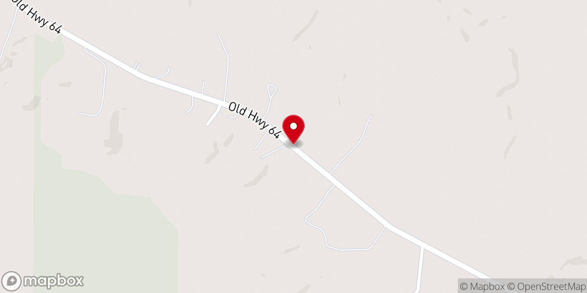Map showing location of Green Grove Baptist Church