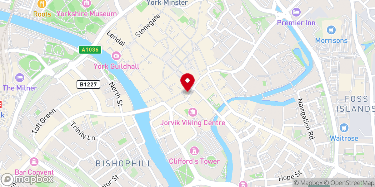 Map showing location of Parish of All Saints, Pavement