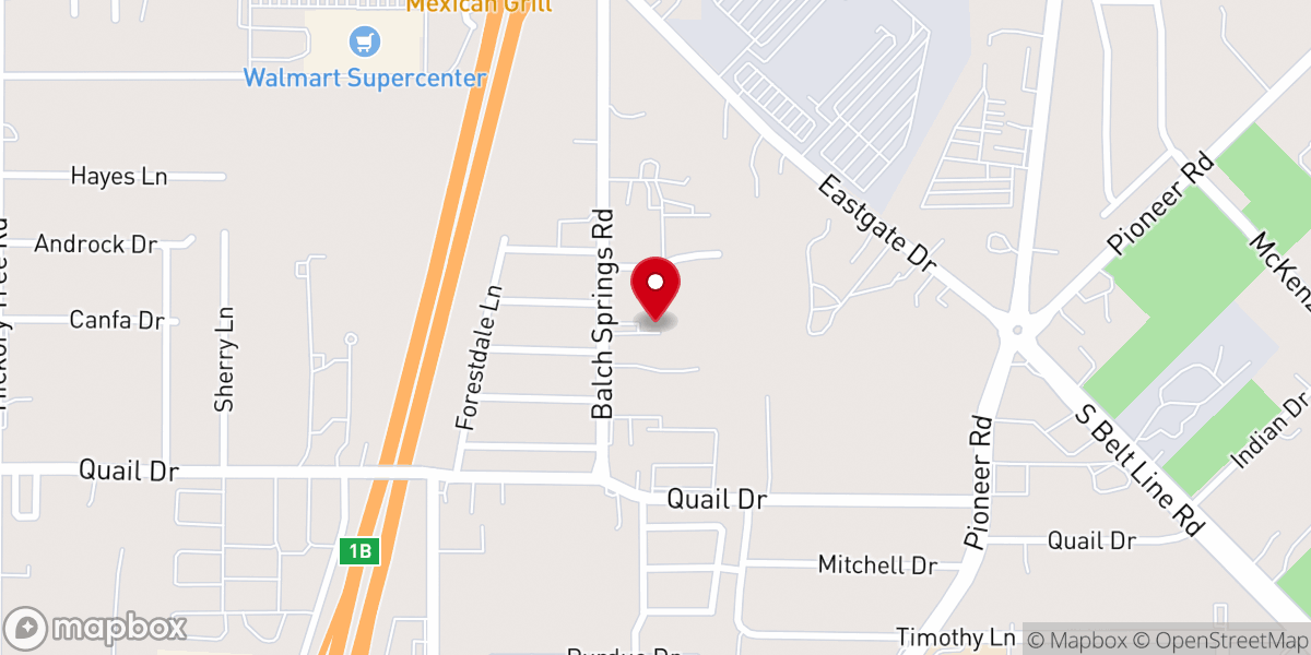 Map showing location of Iglesia Bautista Monte Los Olivos