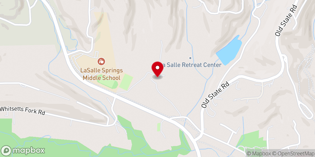 Map showing location of La Salle Retreat Center