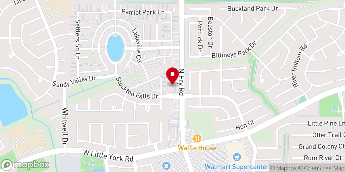 Map showing location of Church's Texas Chicken
