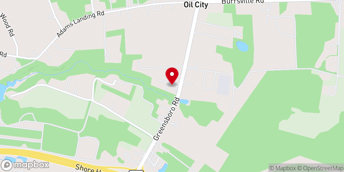 Map showing location of Denton Church of the Nazarene