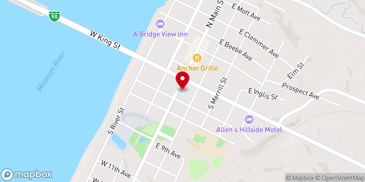 Map showing location of Christ Episcopal Church