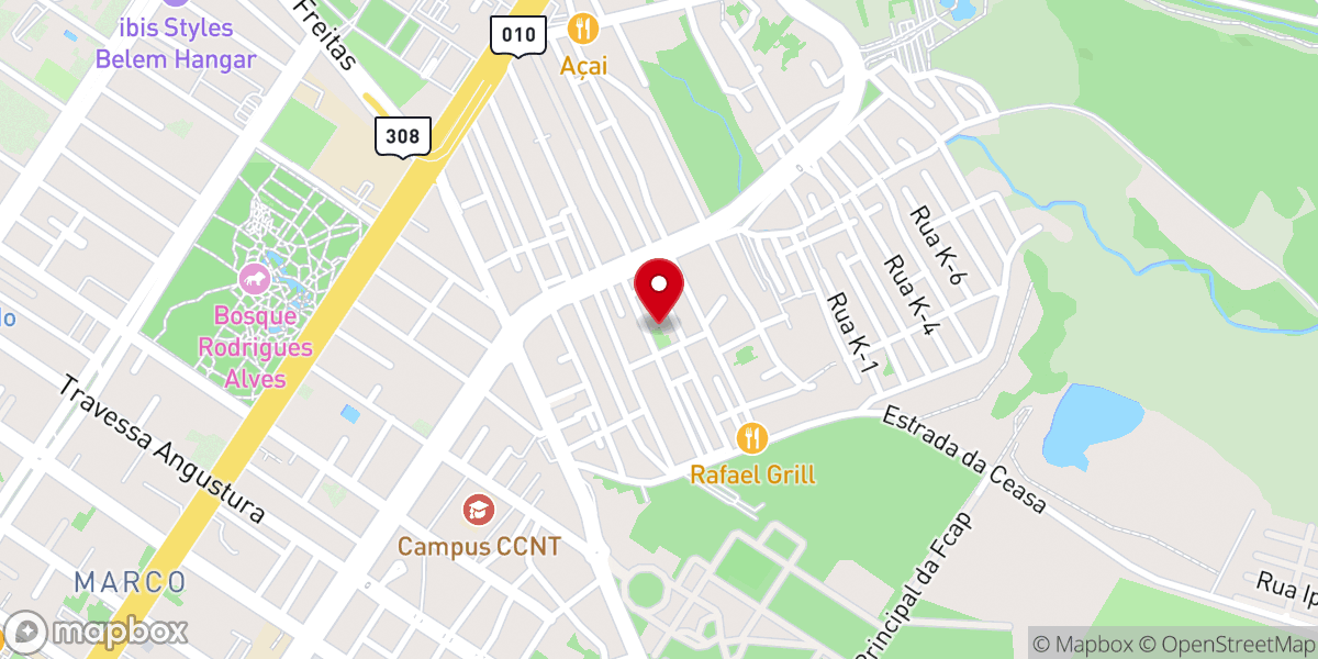 Map showing location of Paróquia Sagrada Família