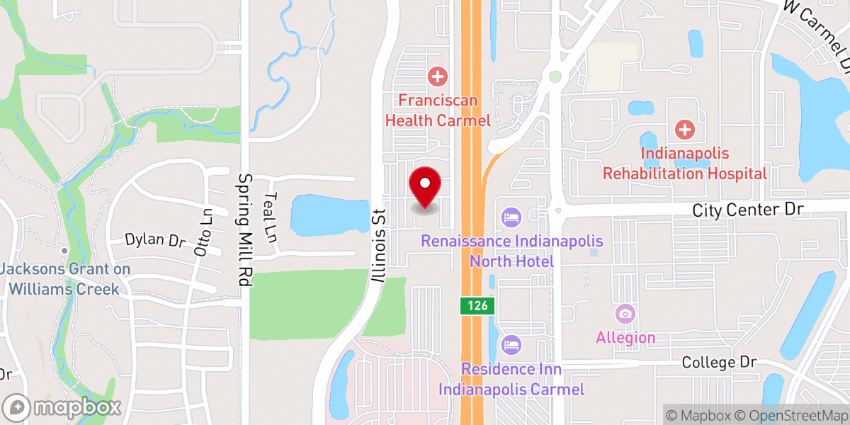 Map showing location of Ritz Charles