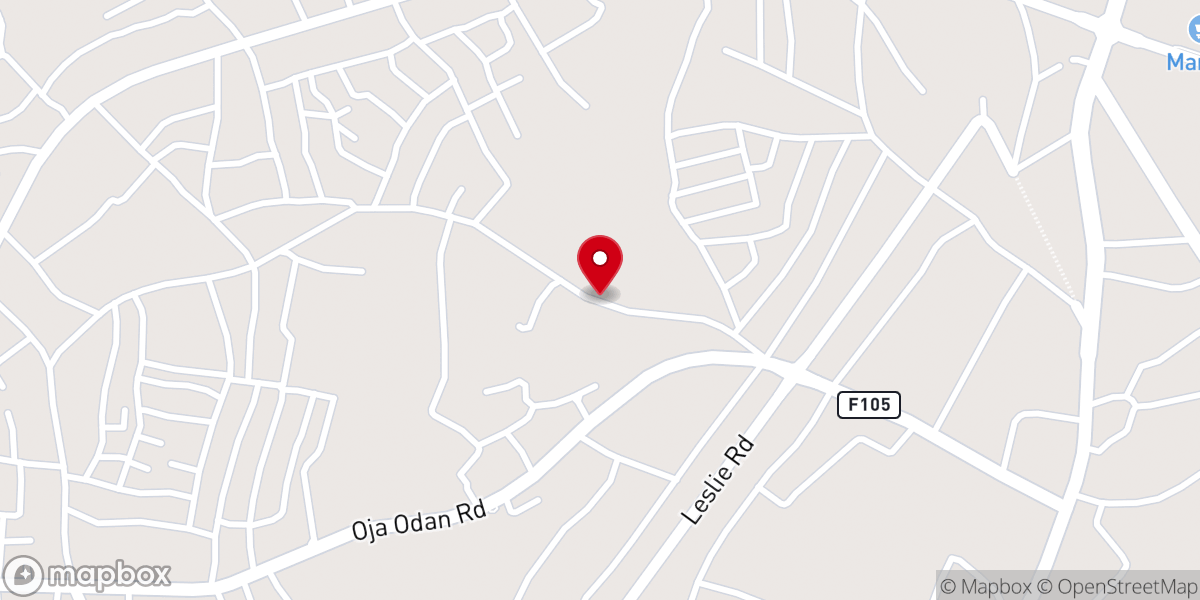 Map showing location of The Apostolic Church Nigeria, Pahayi District Centre
