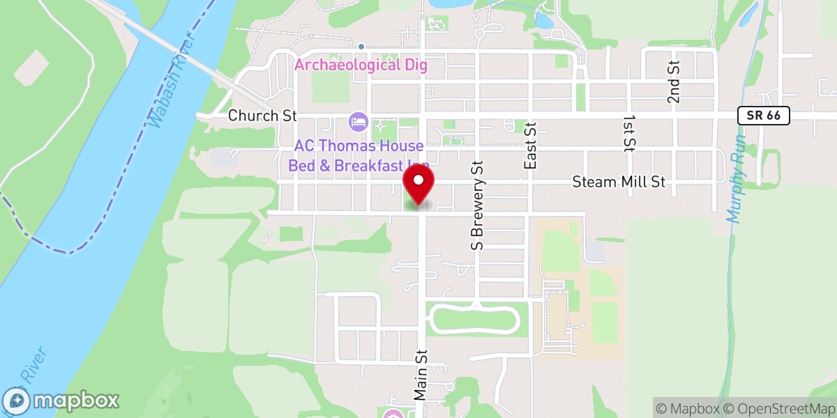 Map showing location of Holy Angels Prayer Garden