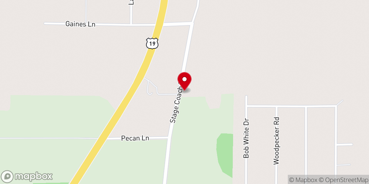 Map showing location of Mt Calvary Baptist Church