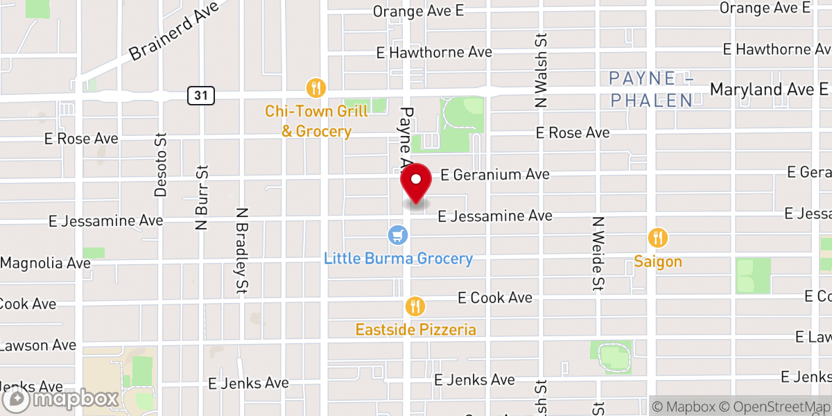 Map showing location of True Spirit Ministries