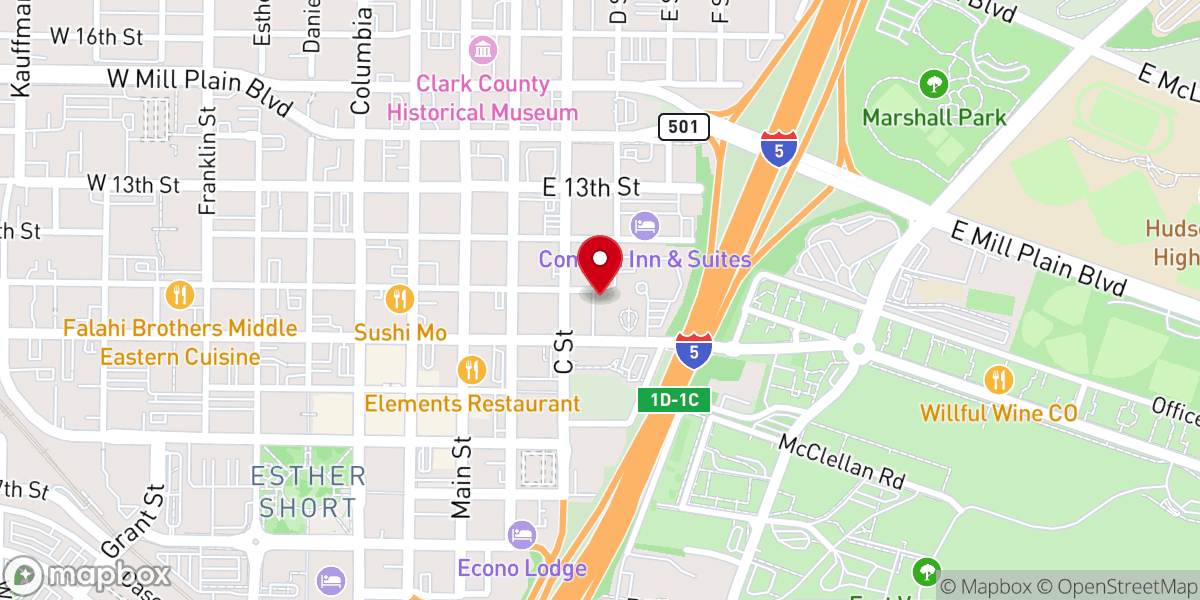 Map showing location of Academy Chapel