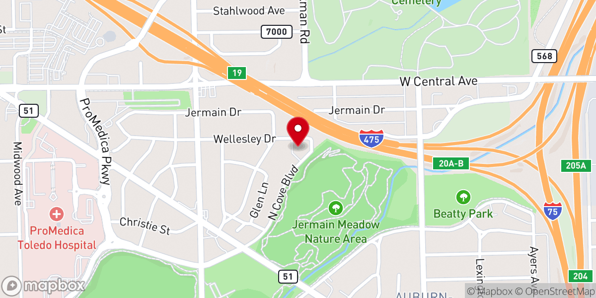 Map showing location of Great Light Tabernacle
