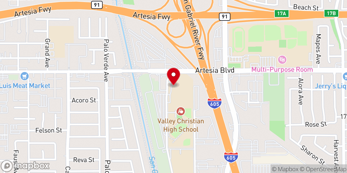 Map showing location of Grace Providence Church