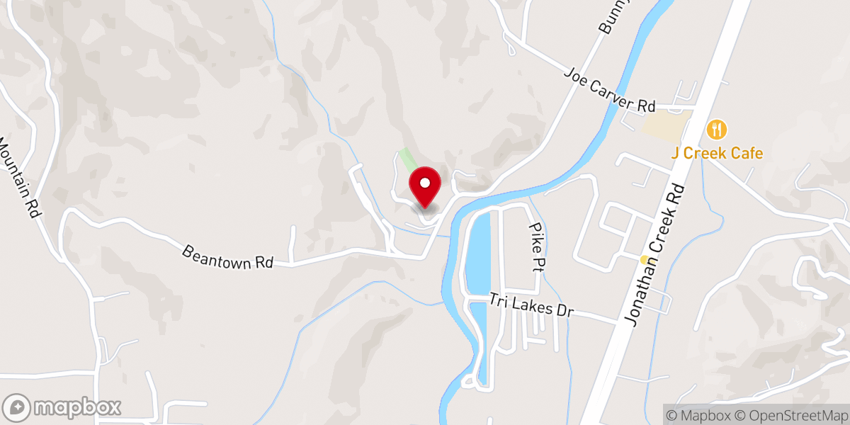 Map showing location of Old Pathway Baptist Church