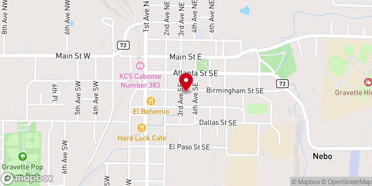 Map showing location of Berean Ministries