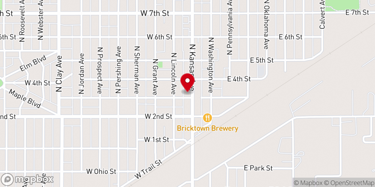 Map showing location of Liberal Seventh Day Adventists Church