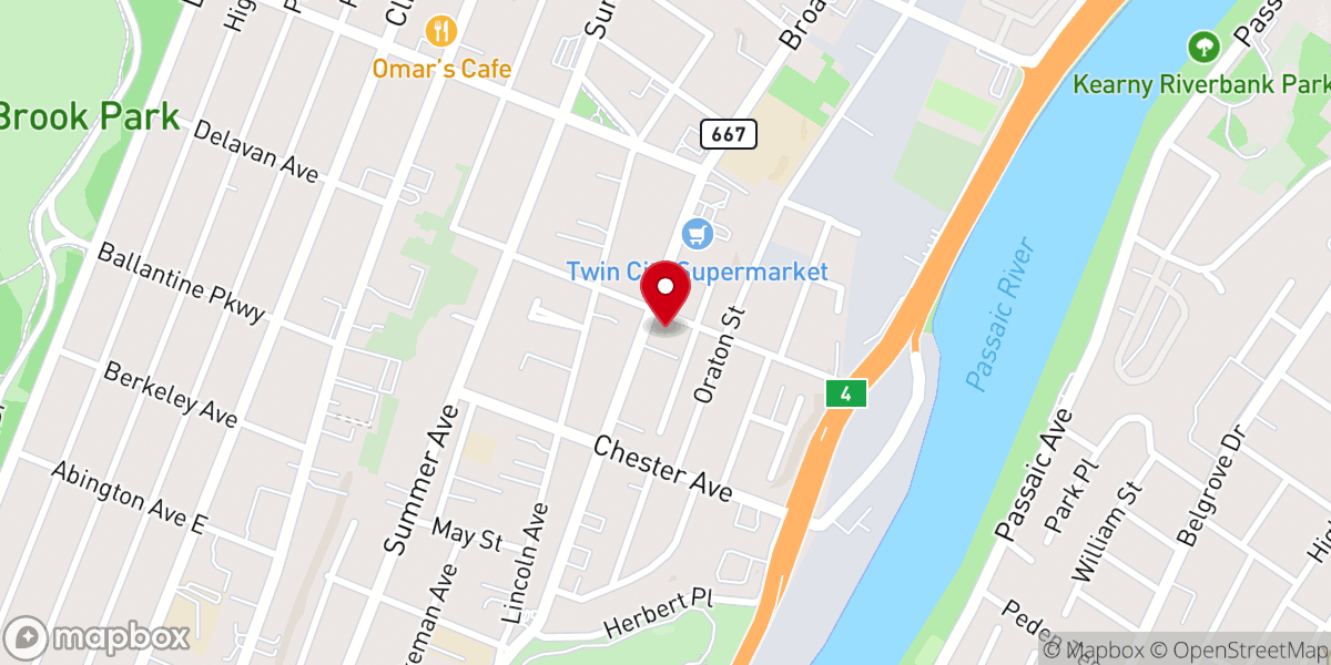 Map showing location of Macedonia Church of Christ of the Apostolic Faith