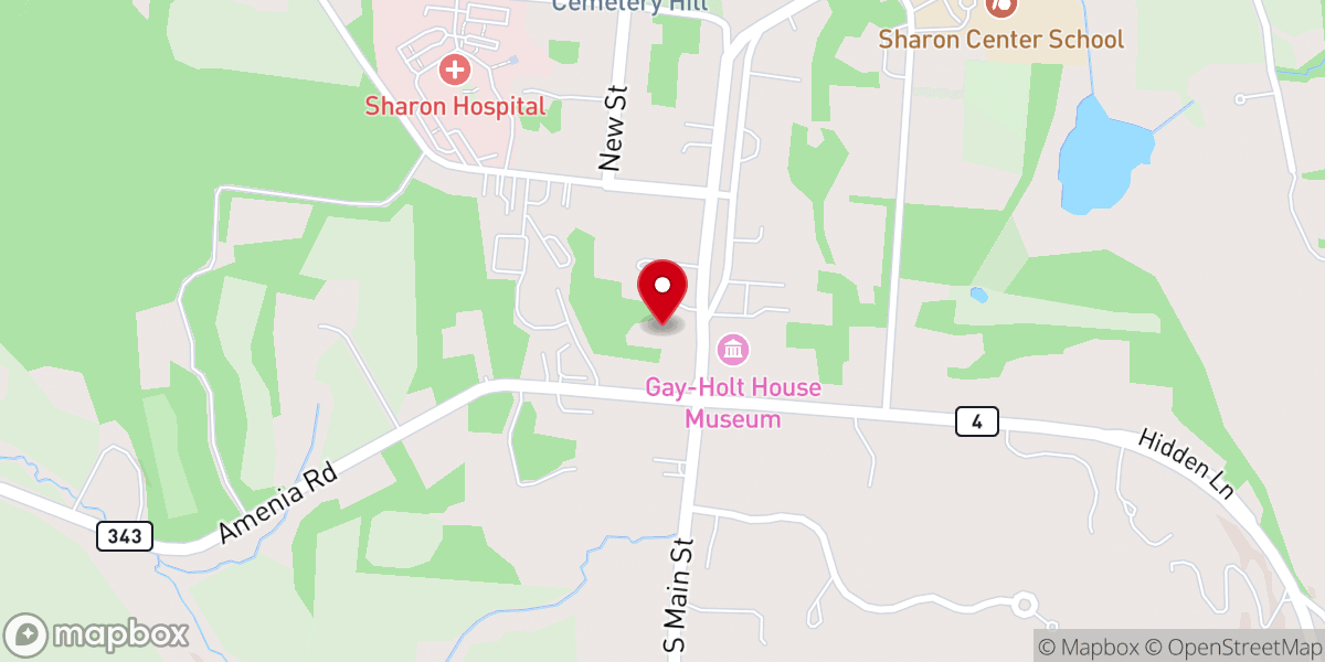 Map showing location of Congregation of Spruce Street Inc