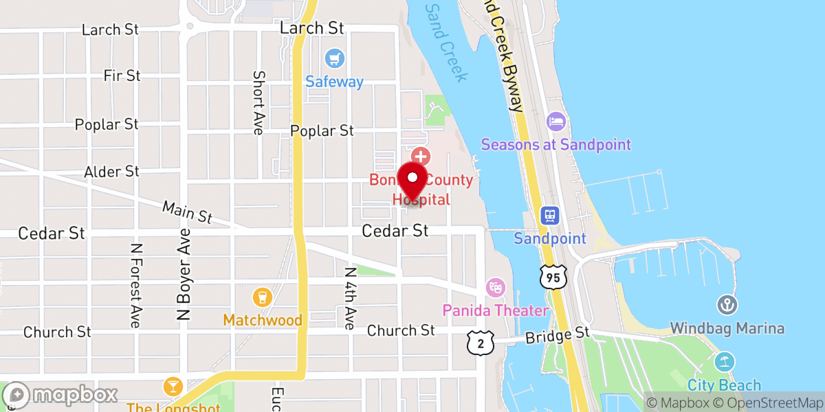 Map showing location of Berean Christian Fellowship