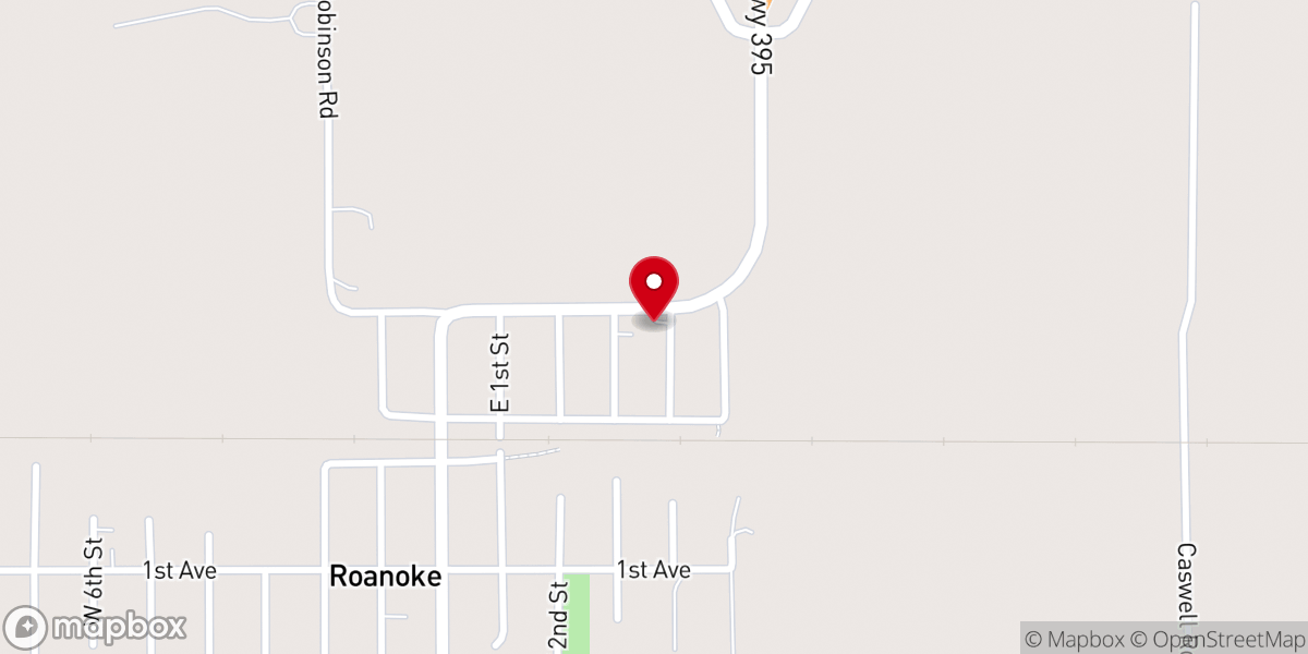Map showing location of St James Baptist Church